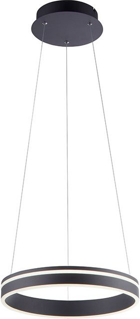 Paul Neuhaus Q-Vito LED-Pendelleuchte in Anthrazit mit Fernbedienung und Smart Home Steuerung, Durchmesser: 40 cm - Bild 1