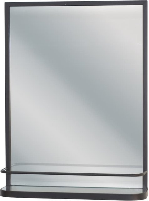 Moderner Wandspiegel Karl von möbel direkt online in Schwarz oder Cremeweiß aus Metall, B/H: 60 x 45 cm - Bild 1