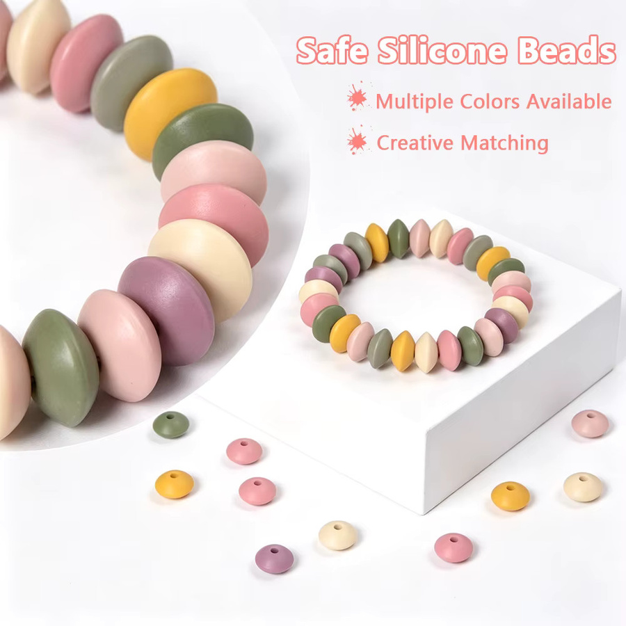 LOFCA Silikon-Linsenperlen, 12 mm, Unisex - Bild 1