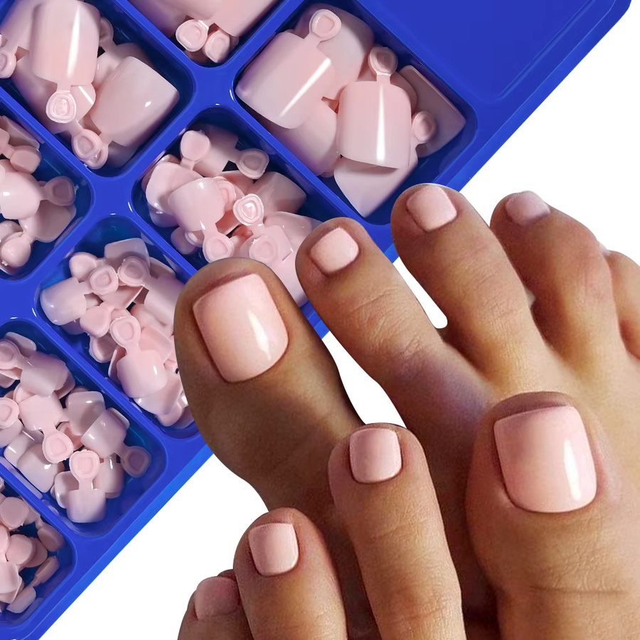 MAFANAILS Künstliche Zehennägel, Rosa, Glänzend, 100 Stück - Bild 2