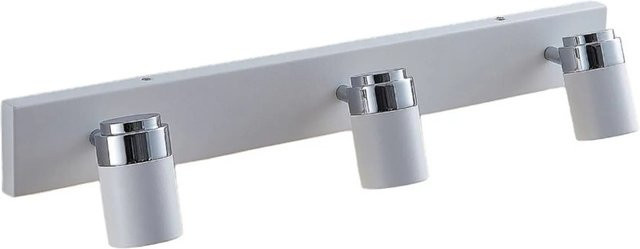 Lindby Deckenlampe Kardo Badezimmerleuchte aus Metall in Weiß, 3-flammig, GU10, IP44 spritzwassergeschützt, Modern - Bild 1