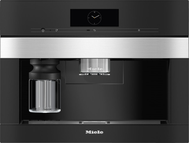CVA 7845 Einbau-Kaffeevollautomat aus Edelstahl in Silber und Schwarz mit Touch-Display - Bild 1