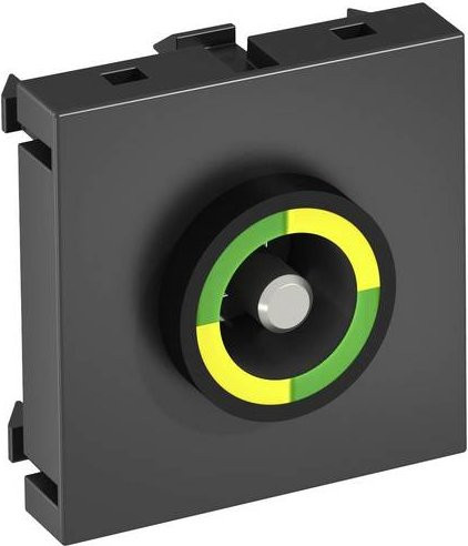 OBO Bettermann 6120001 Geräteeinsatz Überspannungsschutzmodul in Grau und Schwarz, B/H/T: 4,5 x 4,5 x 0,9 cm - Bild 1