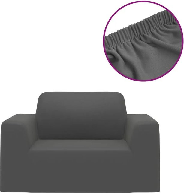 vidaXL Stretch-Sofahusse aus Polyester-Jersey in Anthrazit - Bild 1