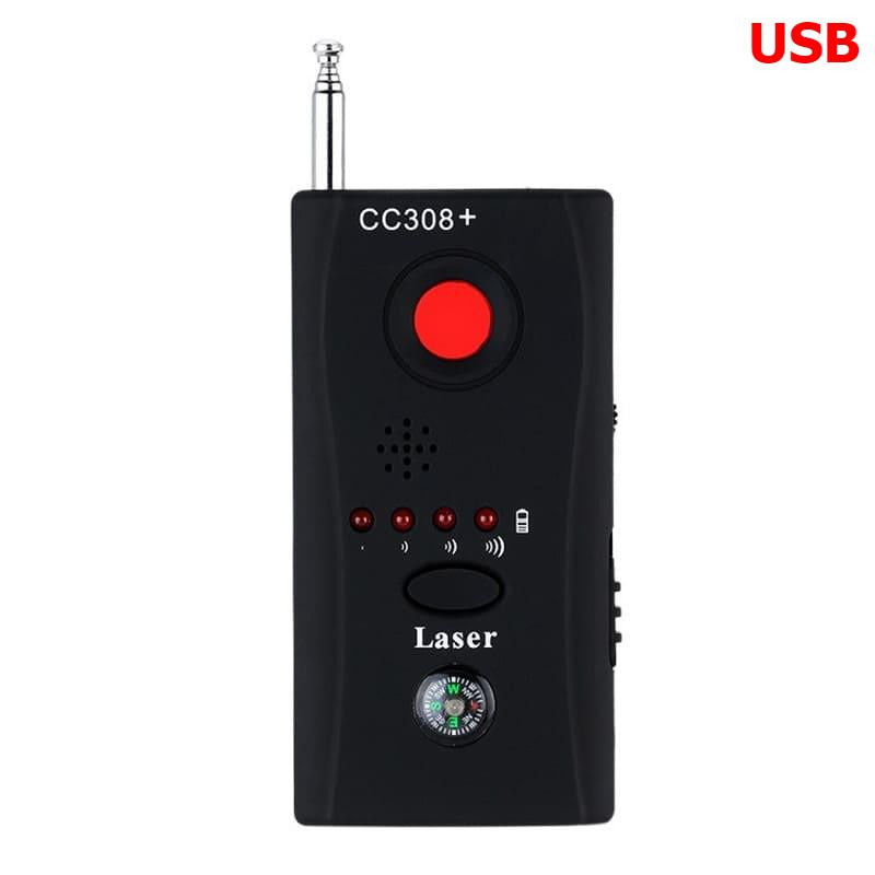 LS VISION CC308 Tragbarer Detektor für versteckte Kameras und Anti-Spionage-Bugfinder in Schwarz mit GPS, GSM, Radioscanner und RF-Tracker via USB - Bild 2