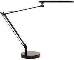 Unilux LED-Tischleuchte MAMBO, Schwarz, 7 W, 665 lm, höhenverstellbar und drehbar mit Diffusor und Klemme - Bild 1