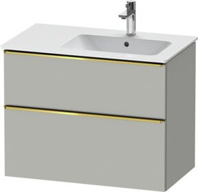 Duravit Waschtischunterschrank D-Neo in Weiß und Grau, B/T: 81 x 46,2 cm - Bild 1