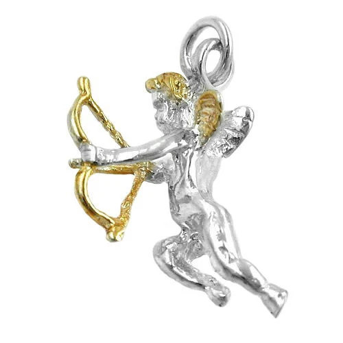 Colfem Anhänger Engel mit Pfeil u. Bogen, 925 Silber, Unisex - Bild 1