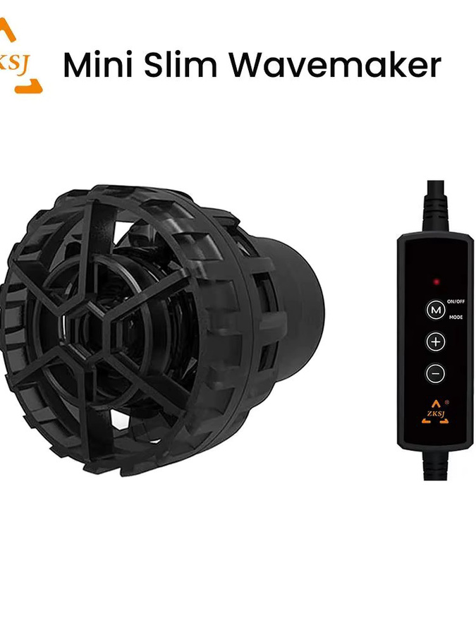 ZKSJ Mini Slim App-gesteuerte DC Aquarium Wavemaker Umwälzpumpe für Korallenriffe in Schwarz - Bild 5