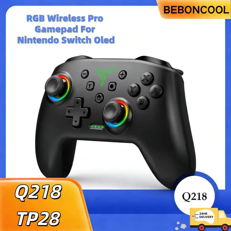 BEBONCOOL Kabelloser Controller für Nintendo Switch, Programmierbarer Bluetooth Gamepad in Schwarz mit Wiederaufladbarem Akku - Bild 2