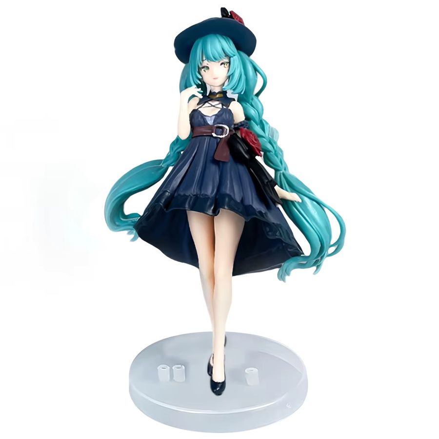 2er-Set Anime Figur Hatsune Miku aus PVC als Sammelmodell für deinen Schreibtisch, Höhe: 20-22 cm - Bild 2