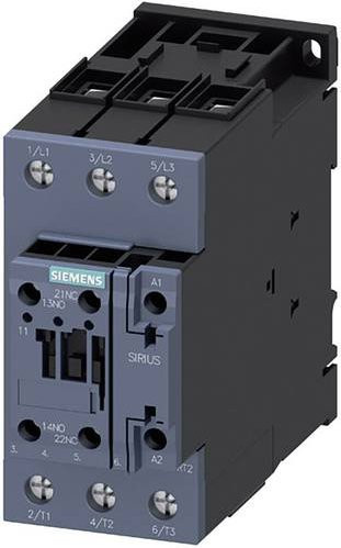 Siemens Schütz 3RT2038-1NB30 in Grau mit 3 Schließern, 37kW, 24 V/DC, 24 V/AC, 80A und Hilfskontakt - Bild 1