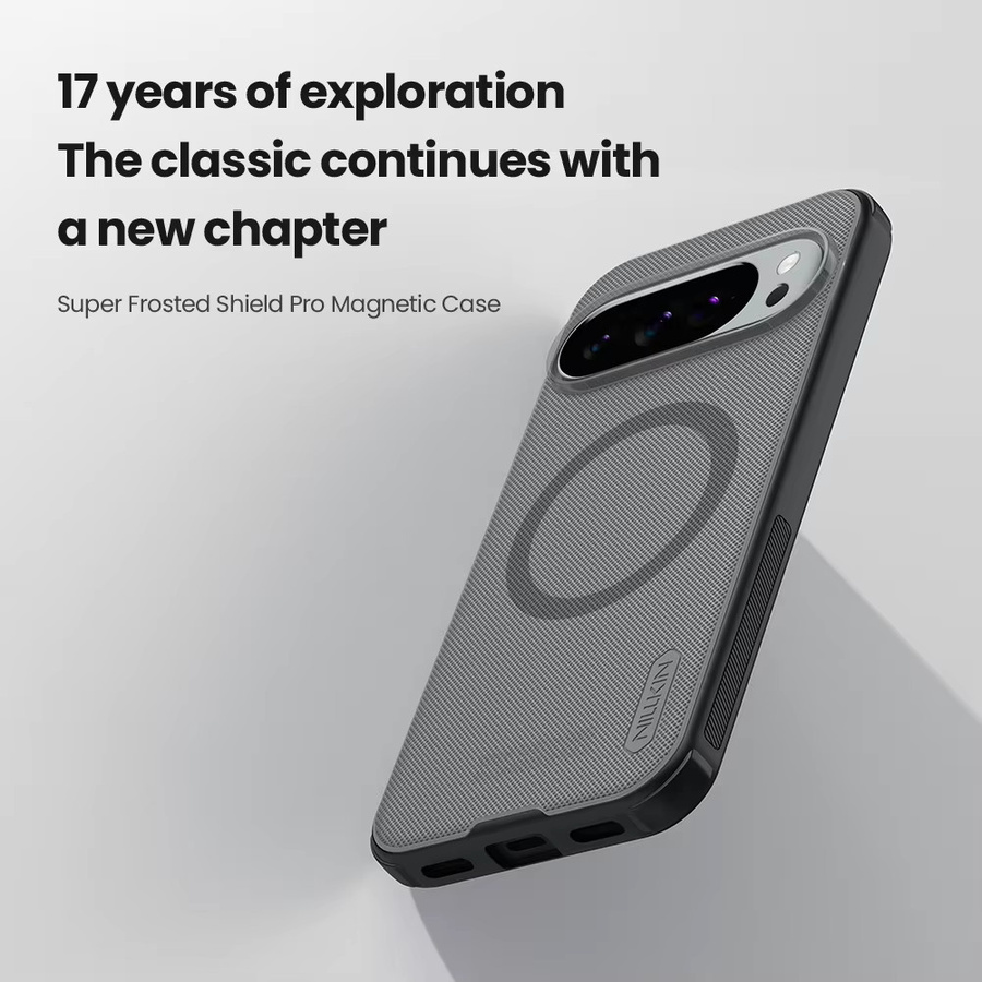 Nillkin Super Frosted Shield Pro Magnetische Schutzhülle für Google Pixel 10 Pro XL und Google Pixel 10 Pro, Schwarz und Transparent, Stoßfest und Anti-Fingerprint - Bild 2