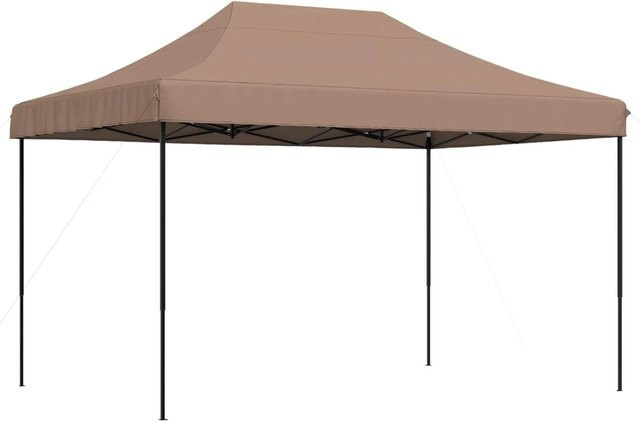 vidaXL Party-Zelt aus Oxford-Stoff und Stahl in Braun, B/T/H: 279 x 410 x 315 cm - Bild 1