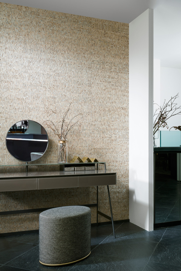 Arte International Wallpaper Fringe in Bister mit abstraktem Naturdesign in Braun und Beige - Bild 1