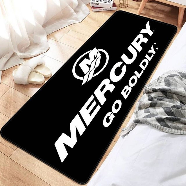 Mercury Racing Bereichsmatte aus Polyester, rutschfest und waschbar, B/T: 60 x 90 cm - Bild 1