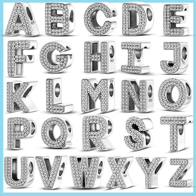 YIRAN Anhänger Charm, Kupfer, Alphabet, Damen - Bild 1