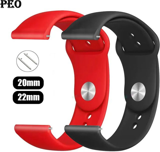 NEY Uhrenarmband Silikon, rot - Bild 1
