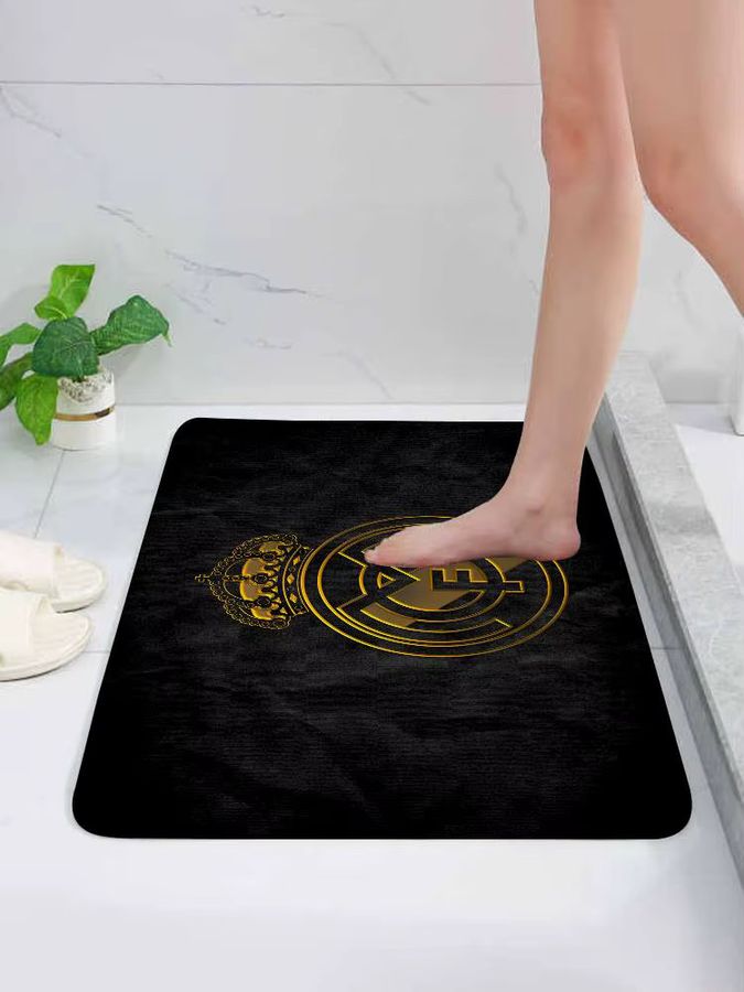 Kayou Fußball Fußmatte R-RMCF in Schwarz für Wohnzimmer und Eingangsbereich mit Anti-Rutsch-Funktion - Bild 7
