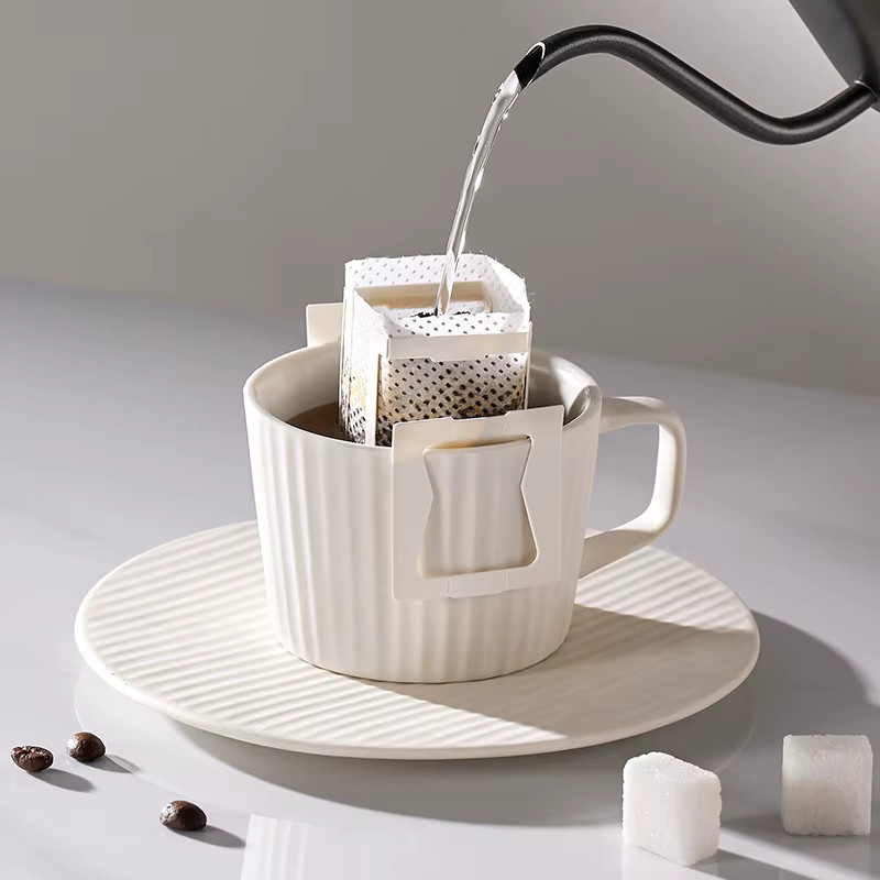 Gianxi Einweg Kaffee Filter aus Papier in Weiß für Espresso und unterwegs - Bild 3