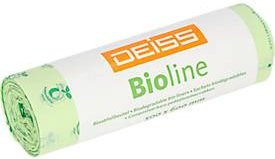 DEISS Bioline Bioabfallsäcke aus Ecovio Biofolie, Farbe: natur, Volumen: 30 Liter, B: 50 cm, H: 60 cm, 500 Stück - Bild 1