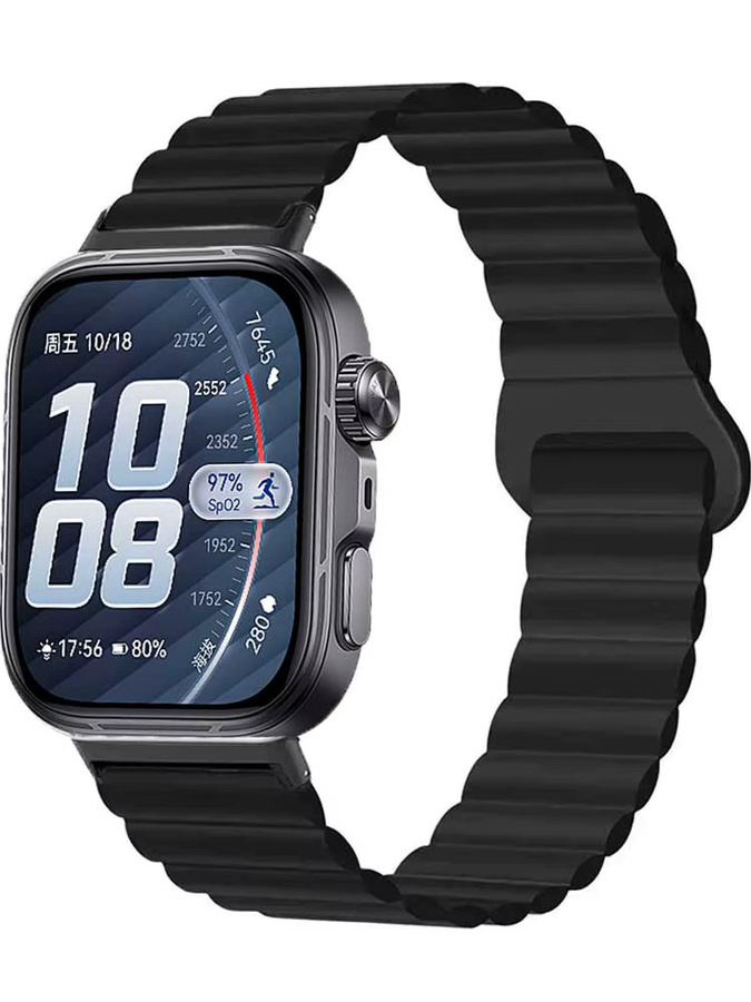 Jansin Uhrenarmband Silikon, Silber, Smartwatch Zubehör - Bild 3