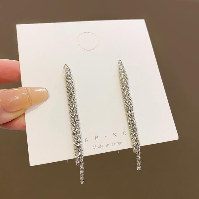 Lucky Star Jewelry Ohrringe, Quastenketten, Zirkon, Damen - Bild 1