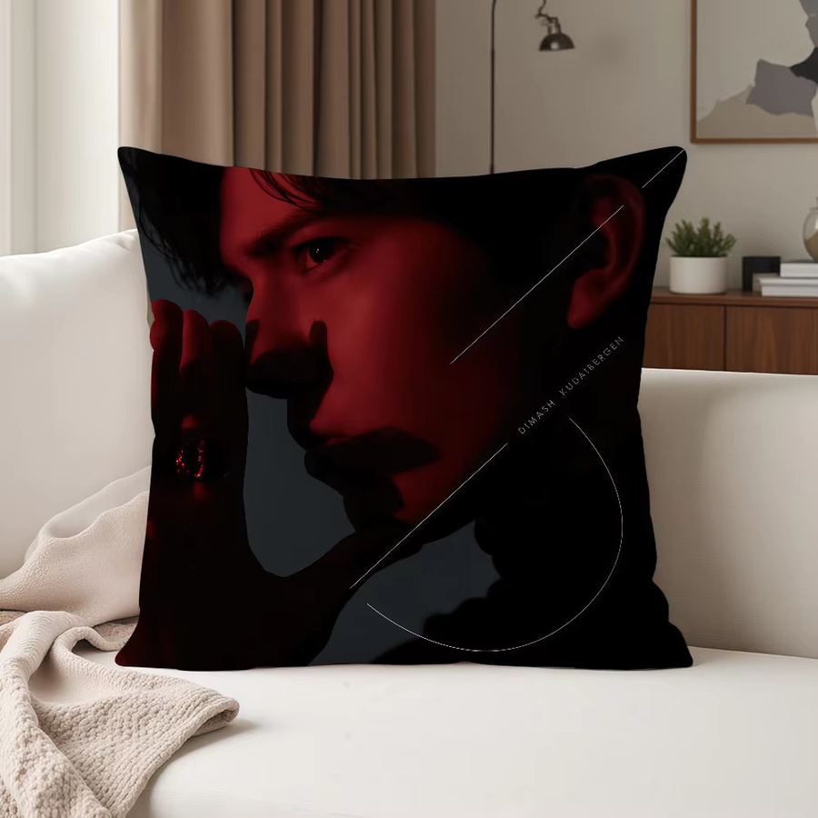 Singer D-Dimash K-Kudaibergen Kissenbezug, Schwarz, 30 x 30 cm - Bild 5