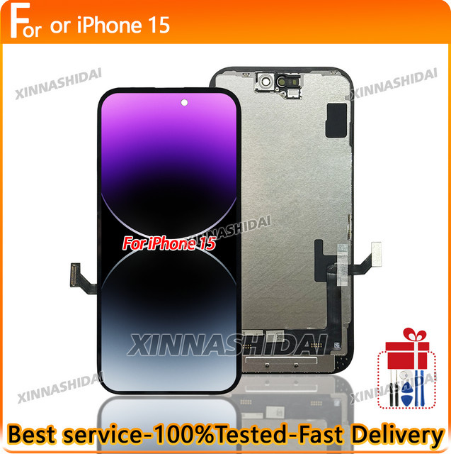 Incell LCD-Display mit Digitizer Touchscreen für iPhone 15 in Schwarz - Bild 1