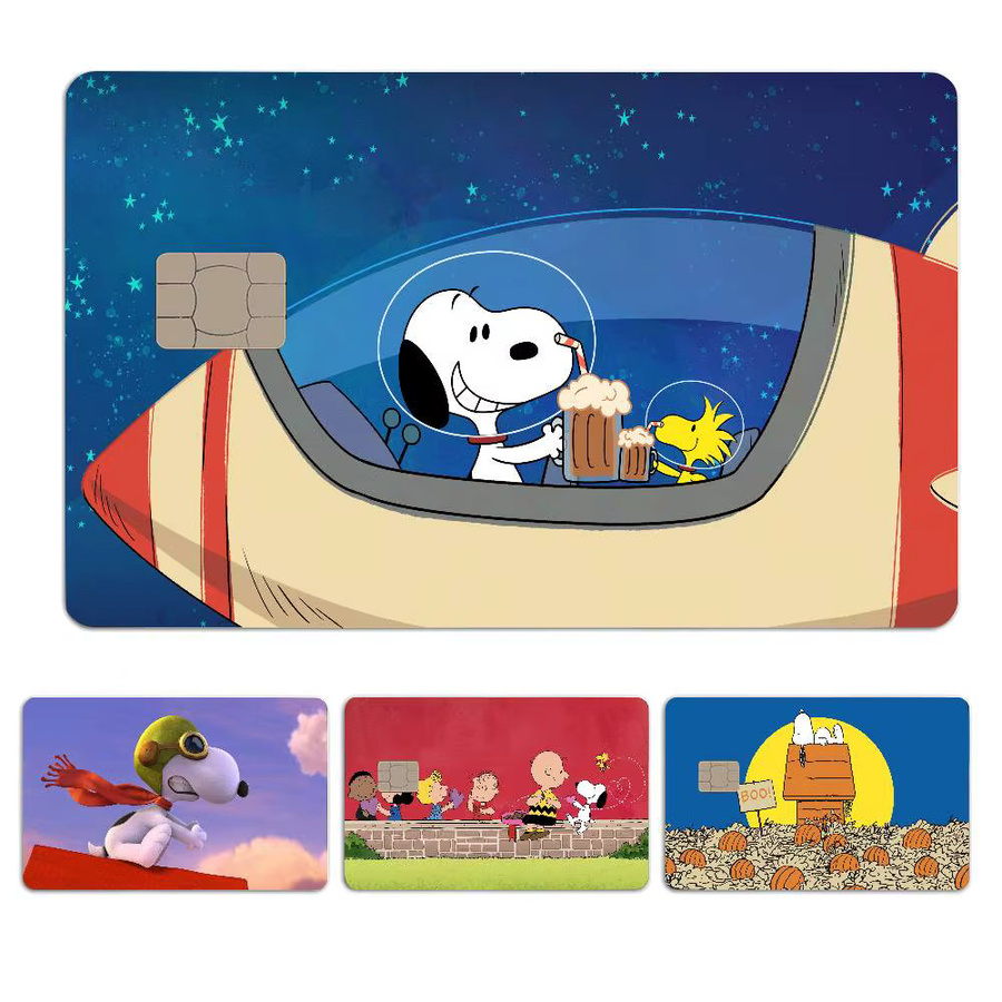 Snoopy Anime Cartoon-Hund wasserdichte Aufkleber Set, 4 Stück, Multicolor - Bild 7