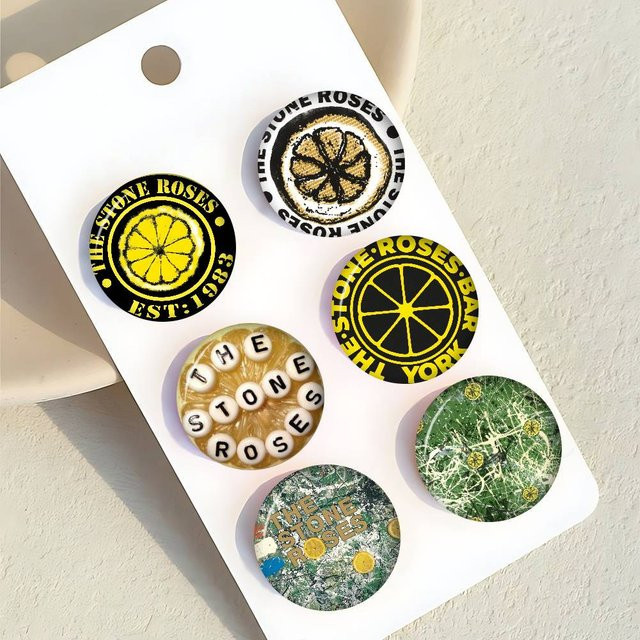 kayou Brosche, Rock Band S-Stone R-Roses Logo Anime, Unisex - Bild 1