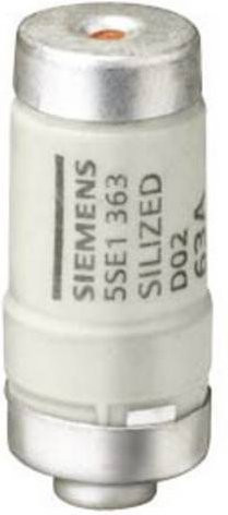 Siemens Sicherungseinsatz D02 250 V/DC in Weiß, 10 Stück - Bild 1
