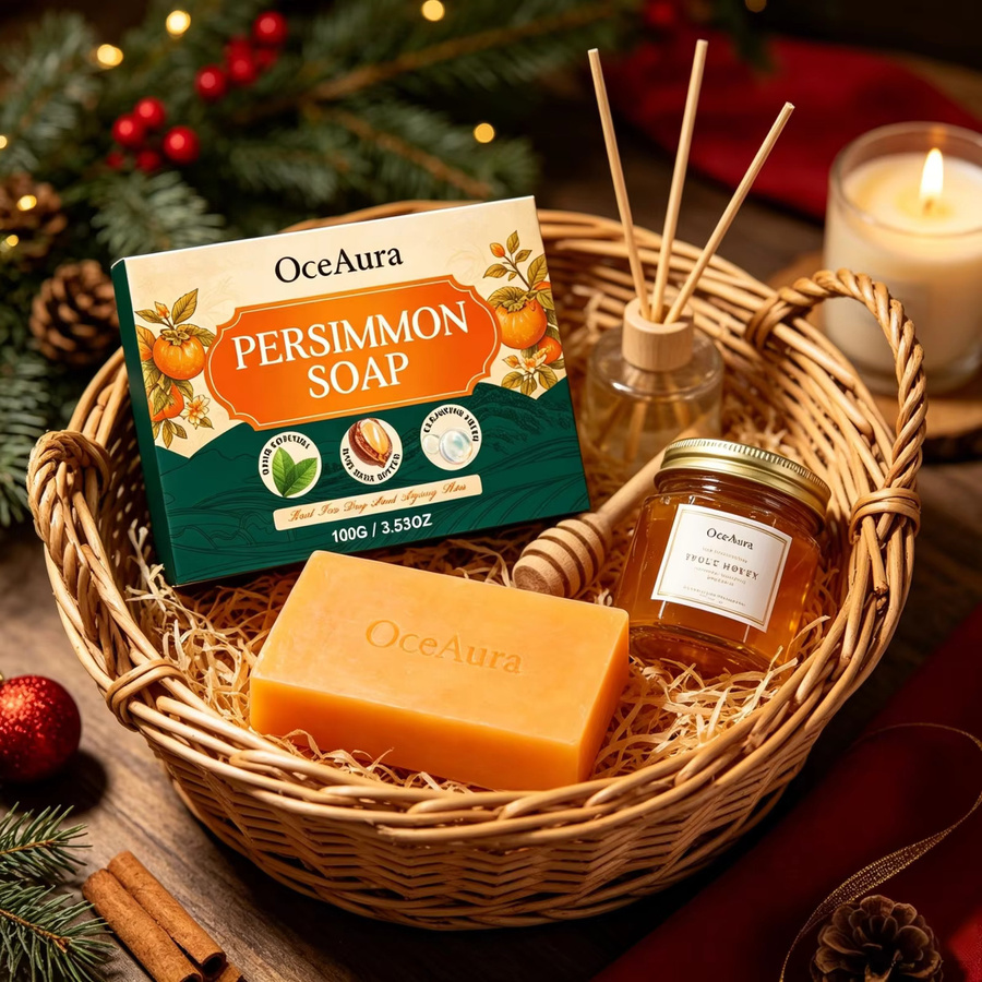 OceAura Persimmon-Seife mit Sheabutter, Körperpflege - Bild 3