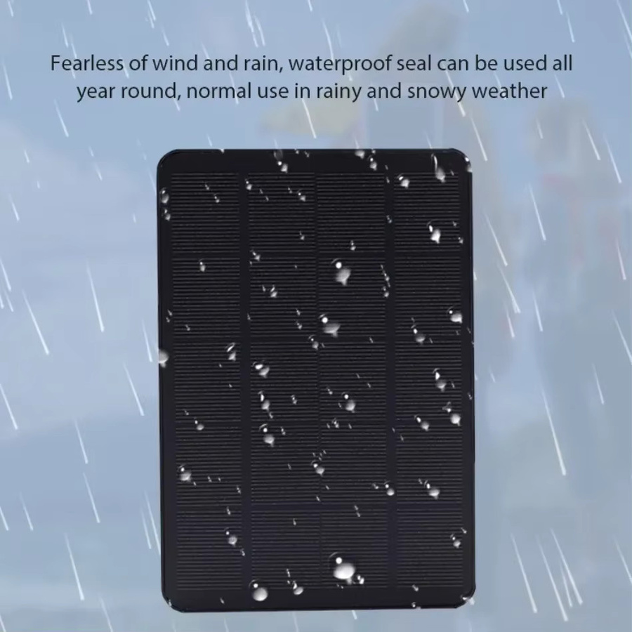 Dushoo Solarpanel 10 W mit USB-C Anschluss in Schwarz für Überwachungskameras und Lichtsysteme - Bild 5