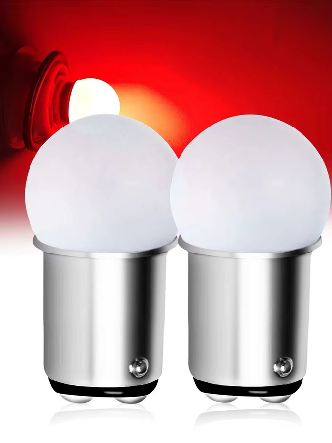 p2max LED Automobil-Leuchtmittel BAY15D 1157 P21/5W 12V 3014 Chip Rot-Weiß Signal-Brems-Rücklicht - Bild 6