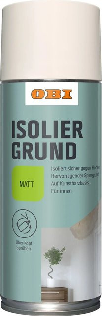 OBI Isolier-Grundierung Spray Weiß matt für Putz 400 ml - Bild 1