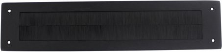 Intersteel Zugluftstopper aus Edelstahl in Schwarz, B/H/T: 340 x 76 x 7 mm
