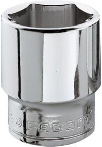 Facom Steckschlüssel 3/8 Zoll 6-Kant 10 mm in Silber - Bild 1