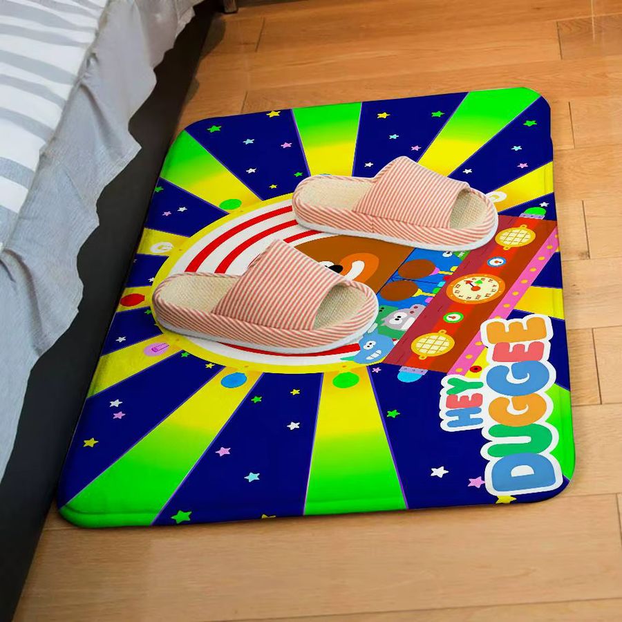 H-Hey D-Duggees Bodenmatte Multicolor, saugfähige und schmutzabweisende Fußmatte für Badezimmer, Küche oder Eingangsbereich - Bild 5