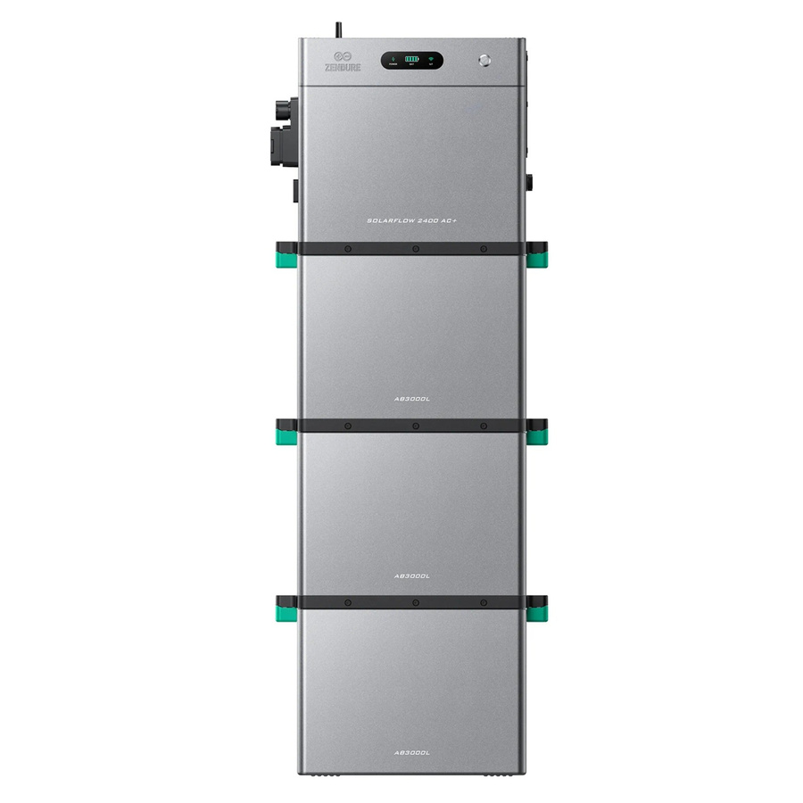 Zendure SuperCharged SolarFlow 2400 AC Plus Balkonkraftwerk mit bidirektionalem AC Ausgang bis 2400W und 3 AB3000L in Silber/Grau - Bild 2