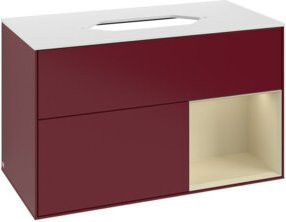 V&B Waschtischunterschrank Finion in Lackoptik, Breite: 100 cm, Tiefe: 60,3 cm - Bild 1