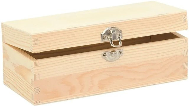 Glorex Holzbox aus Kiefer FSC in Beige, B/T/H: 20 x 8,5 x 7,5 cm - Bild 1