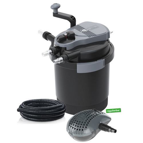 Heissner Druckfilter-Set FPU 10000 mit UVC-Klärer für Teiche bis 10.000 Liter in Grau - Bild 1