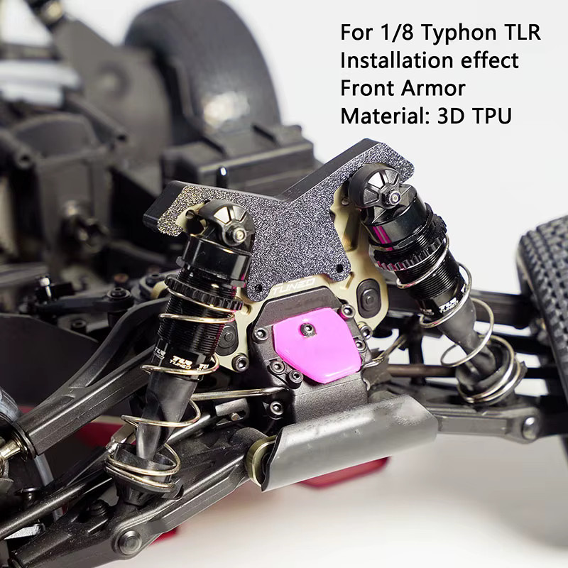 ARRMA Typhon TLR RC Truck Car, 1 Satz TPU-Schutzabdeckungen für Stoßdämpfer vorne und hinten, Zubehör - Bild 4