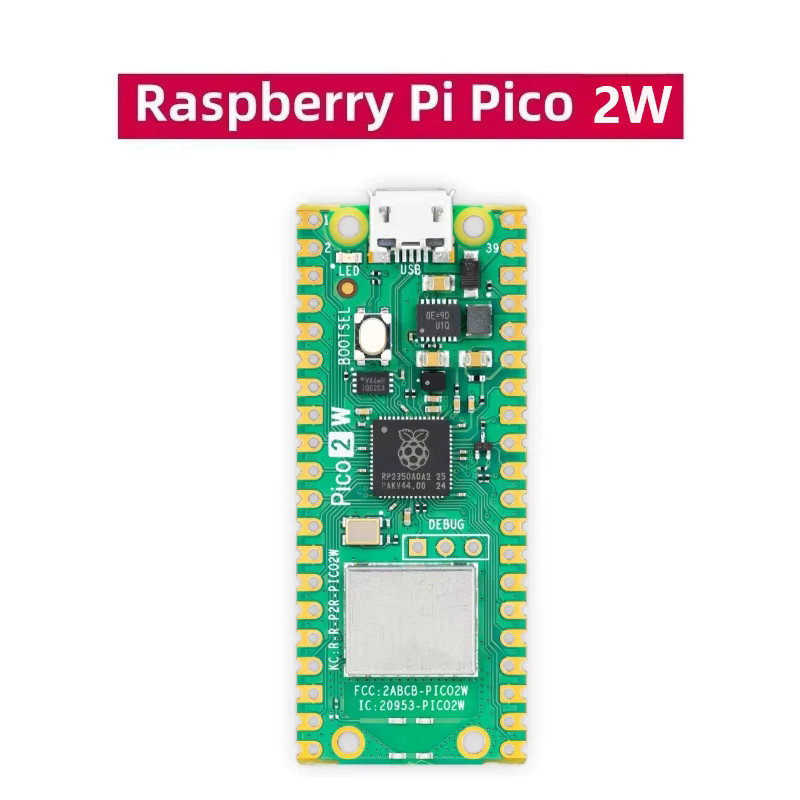 Raspberry Pi Pico 2 RP2350 mit Wi-Fi, Arm Cortex-M33, 520KB, 150MHz, Grün - Bild 2