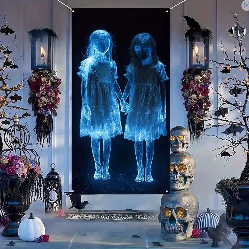 VIKAMA Halloween Horror-Hintergrundbanner für Innen- und Außenbereich - Bild 2