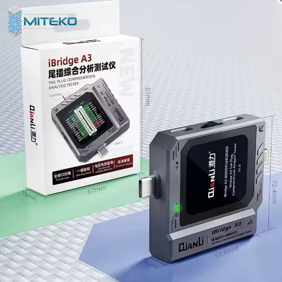 Qianli iBridge A3 Tail-Plug-Tester mit Typ-C und Lightning Schnittstelle für die automatische Analyse und Android-Diagnose - Bild 5