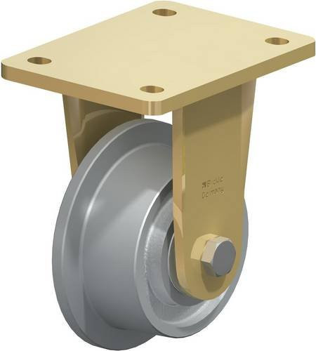 Blickle Bockrolle BS-SPK 100K in Silber, Rad-Durchmesser: 100 mm, Tragfähigkeit (max.): 800 kg - Bild 1