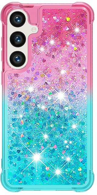 Glitzer-Treibsand-Schutzhülle für Samsung Galaxy S26 Ultra S25 FE S24 S23 S22 Plus A16 A17 A26 A36 A56 A15 A35 A55 A34 A54 A37 A57 in Multicolour - Bild 1
