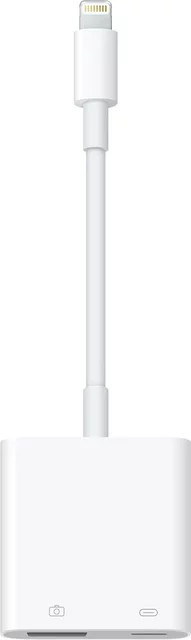 Apple Lightning auf USB 3 Kamera-Adapter mit USB-A und Ethernet/LAN, weiß - Bild 1